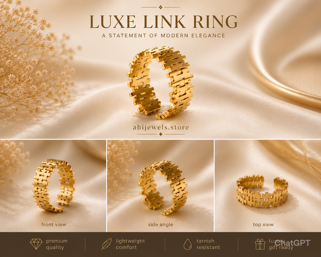 Luxe Link Ring