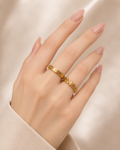 Shell Link Ring,Roman Numeral Ring..