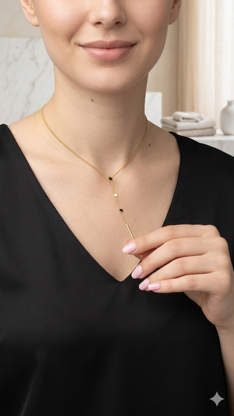 Eclips Drop Necklace...